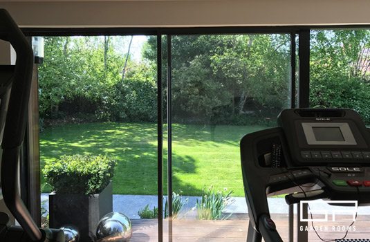 Garden Room Home Gym in Rathmines - Garden Rooms Case Study