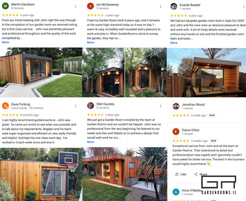 Google Review Garden Rooms - Feature