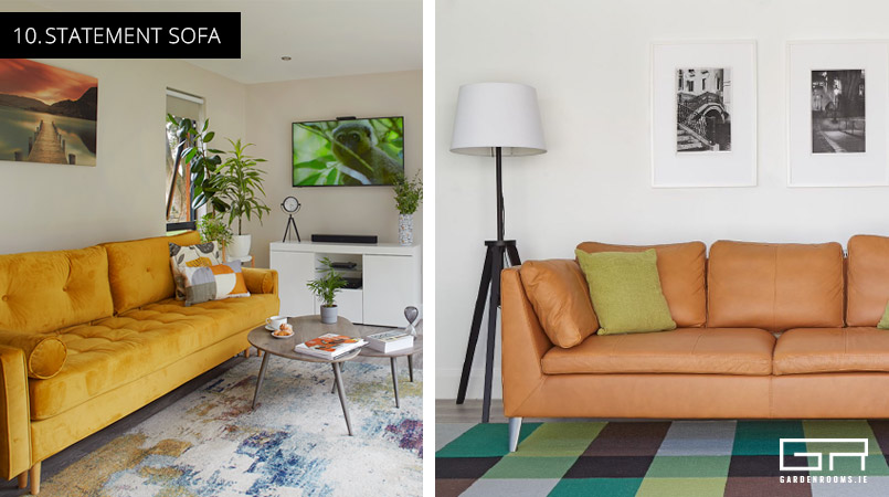 10. Statement Sofa - Styling Garden Rooms Dublin