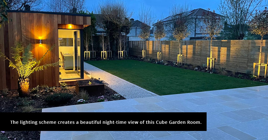 Cube GardenRoom Lighting Installation Services Ireland