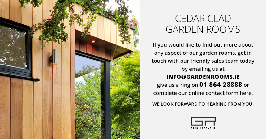 Cedar Cladding Garden Rooms Ireland